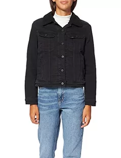 Lee Damska kurtka Sherpa Rider Denim, Black Parker, S - Kurtki damskie - miniaturka - grafika 1