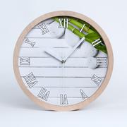 Zegary - Zegar ścienny drewniany rzymski bambus fi 30 cm, Tulup - miniaturka - grafika 1