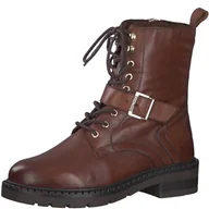 Kozaki damskie - MARCO TOZZI Buty damskie Bootie Laced 2-25234-43 półdługie kozaki, koniak, 37 EU - miniaturka - grafika 1