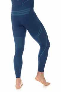 Męskie legginsy termoaktywne Brubeck Thermo - niebieskie - BRUBECK - Spodnie sportowe męskie - miniaturka - grafika 1