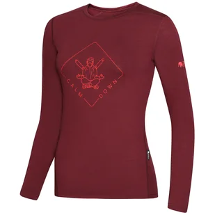 Koszulka damska Zulu Merino Buddha 160 Long Rozmiar: XS / Kolor: petrol - Koszulki sportowe damskie - miniaturka - grafika 1
