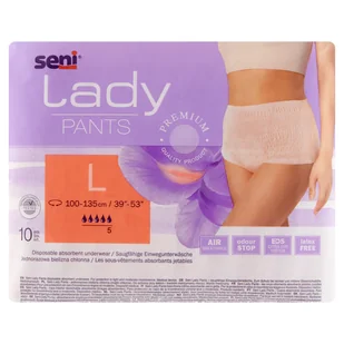 SENI Lady Pants Majtki chłonne L, 10 sztuk - Pieluchy dla dorosłych - miniaturka - grafika 2