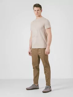 Spodnie męskie - Spodnie casual z podwiniętymi nogawkami męskie - 4F - grafika 1