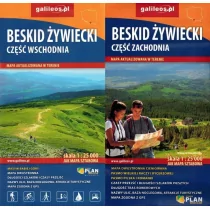 Plan Pakiet 2 map turystycznych. Beskid Żywiecki, część wschodnia i zachodnia praca zbiorowa - Atlasy i mapy - miniaturka - grafika 1