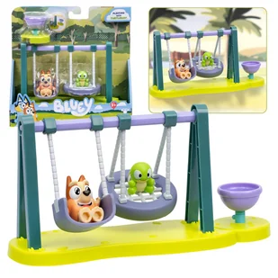 Bluey Zestaw figurek Plac zabaw Bingo i żółw, figurki, ruchome elementy 3+ - Figurki dla dzieci - miniaturka - grafika 1