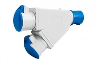 Gniazdka elektryczne - Adapter kempingowy - wtyk 16A 3p, gniazdo 2x16A 3P IP44 - miniaturka - grafika 1