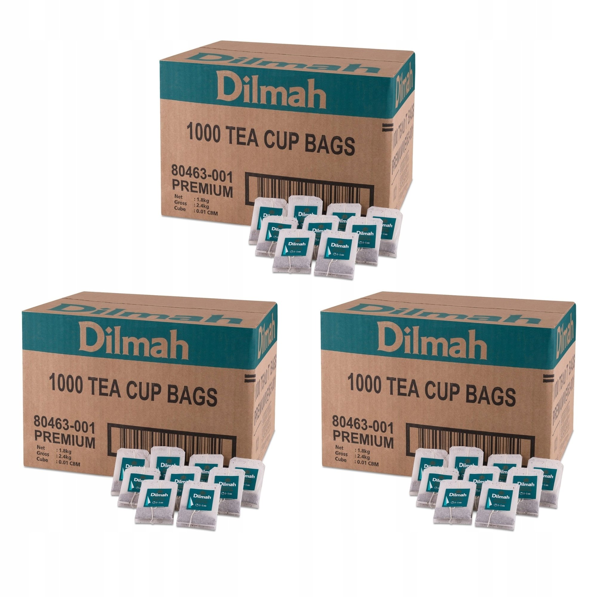 3x Herbata Czarna Dilmah Premium Tea 1000 Torebek Ekspresowych z Zawieszką