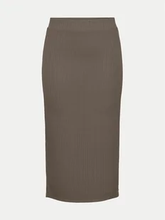 Pieces Spódnica ołówkowa 17101527 Brązowy Slim Fit - Spódnice - miniaturka - grafika 1