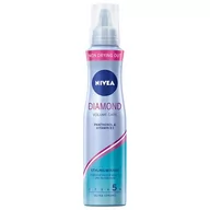 Kosmetyki do stylizacji włosów - Nivea Hair Care Styling Pianka do włosów Diamond Volume Care ultra mocna 150ml 0182195 - miniaturka - grafika 1