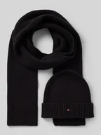 Czapki męskie - Czapka beanie w zestawie z szalem - miniaturka - grafika 1