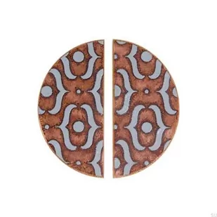 Gałka meblowa Pattern Półokrągła 100 Dębowa Emaliowana Szara - Olej Bezbarwny Połysk Komplet 2szt. - Zawiasy, okucia i inne akcesoria Gałka meblowa Pattern Półokrągła 100 Dębowa Emaliowana Szara - Olej Bezbarwny Połysk Komplet 2szt. - Zawiasy, okucia i inne akcesoria - miniaturka - grafika 1