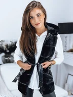 Kamizelki damskie - Kamizelka damska KAMILLA czarna Dstreet TY3330-XL - miniaturka - grafika 1