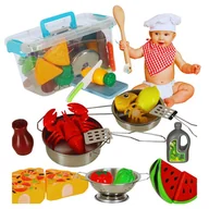 Zabawki AGD - Warzywa Owoce Do Krojenia Na Rzep Plastikowedla Dzieci Kuchnia Akcesoria - miniaturka - grafika 1