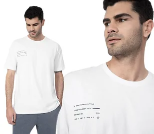 T-shirt 4f Koszulka Męska Bawełniana - Koszulki męskie - miniaturka - grafika 1