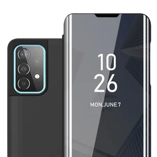 Pokrowiec Do Samsung Galaxy A52 (4G / 5G) / A52s w Etui CZARNY TURMALIN Case Cover Obudowa Ochronny Cadorabo - Etui i futerały do telefonów - miniaturka - grafika 1