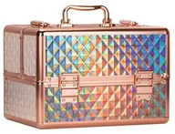 Kosmetyczki, organizery i kuferki - Kuferek kosmetyczny M na lakiery K107-7H rose golden - miniaturka - grafika 1