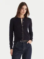 Swetry damskie - Barbour Kardigan Pendle LKN1076NY78 Granatowy Regular Fit - miniaturka - grafika 1