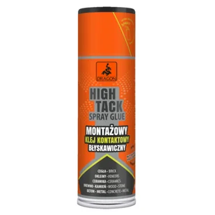 Dragon Klej kontaktowy w sprayu HIGH TRACK 400 ml - Kleje i inne preparaty budowlane - miniaturka - grafika 1