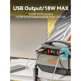 Flashfish P56 Portable Power Station, 288.6Wh/78000mAh Battery Pack Solar Generator, 330W AC Output, 600W Peak Output - Akcesoria turystyczne Flashfish P56 Portable Power Station, 288.6Wh/78000mAh Battery Pack Solar Generator, 330W AC Output, 600W Peak Output - Akcesoria turystyczne - miniaturka - grafika 4