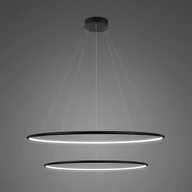 Oprawy, klosze i abażury - Altavola Design: Lampa Ledowe Okręgi No. 2 czarna Φ80 cm in 4k (Barwa światła barwa dzienna, Kierunek padania światła do wewnątrz, Kolor Czarny, Możliwość ściemniania nie) - miniaturka - grafika 1