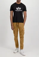 Spodnie męskie - Spodnie Alpha Industries Cotton Twill Jogger khaki - miniaturka - grafika 1