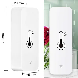 Inteligentny czujnik WiFi Alogy temperatury i wilgotności Tuya Smart Life Monitor termometr biały - Części i akcesoria do laptopów - miniaturka - grafika 8
