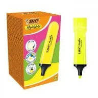 Zakreślacze - Zakreślacz Highlighter żółty neon (12szt) Bic - miniaturka - grafika 1