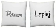 Gadżety dla niej i dla niego - Zestaw poduszek dla pary - Razem Lepiej - miniaturka - grafika 1