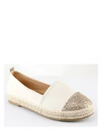 Espadryle damskie - Foreverfolie Espadryle w kolorze beżowym - miniaturka - grafika 1