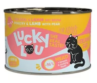 Mokra karma dla kotów - Lucky Lou Lifestage Adult Drób i jagnięcina puszka 200g - miniaturka - grafika 1