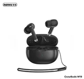 Słuchawki - REMAX TWS W19 BLACK - miniaturka - grafika 1