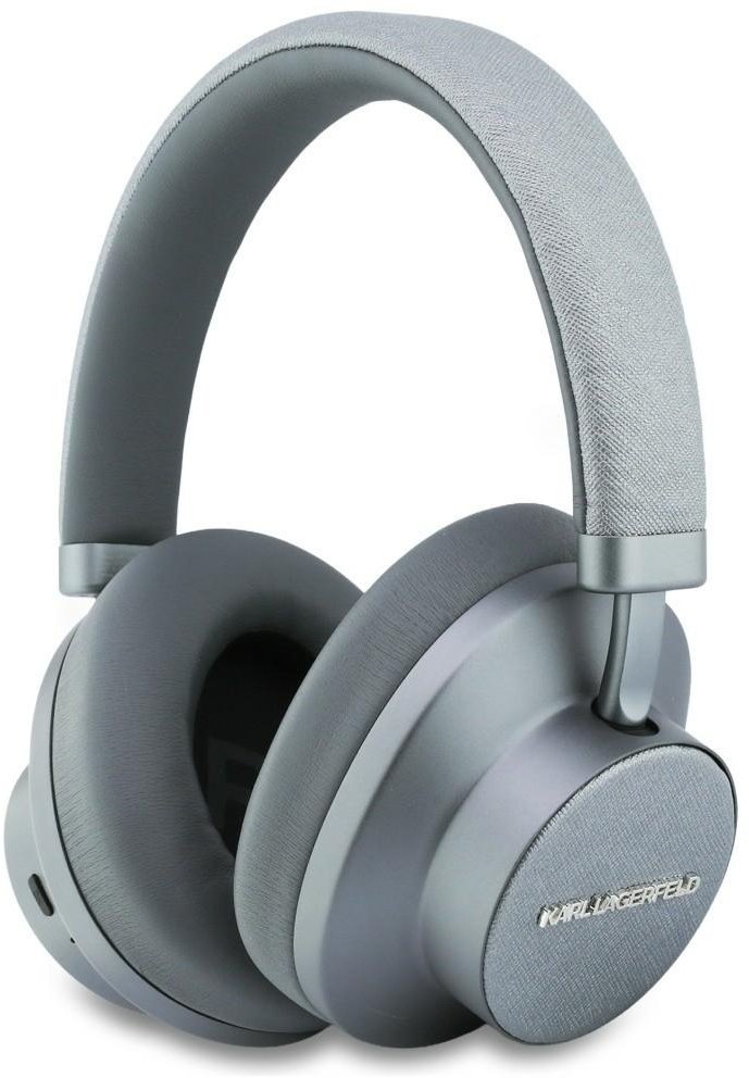 Karl Lagerfeld Saffiano Elongated Bluetooth ANC szary
