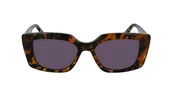 Okulary przeciwsłoneczne - KARL LAGERFELD Damskie okulary przeciwsłoneczne KL6125S, tytoń w paski, jeden rozmiar, Tytoń w paski, Rozmiar uniwersalny - miniaturka - grafika 1