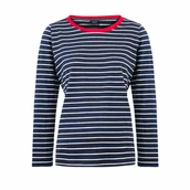 Koszulki i topy damskie - Koszulka z długim rękawem w paski granatowa Captain Mike® rozmiar L - miniaturka - grafika 1