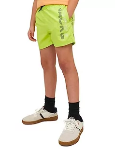 JACK & JONES JUNIOR Szorty kąpielowe dla chłopców Jpstfiji Jjswim Spicelogo Ly Sn Jnr, Acid limonka, 152 - Kąpielówki dla chłopców - miniaturka - grafika 1