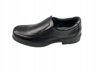 Półbuty męskie - Czarne eleganckie półbuty męskie George 41 - miniaturka - grafika 1