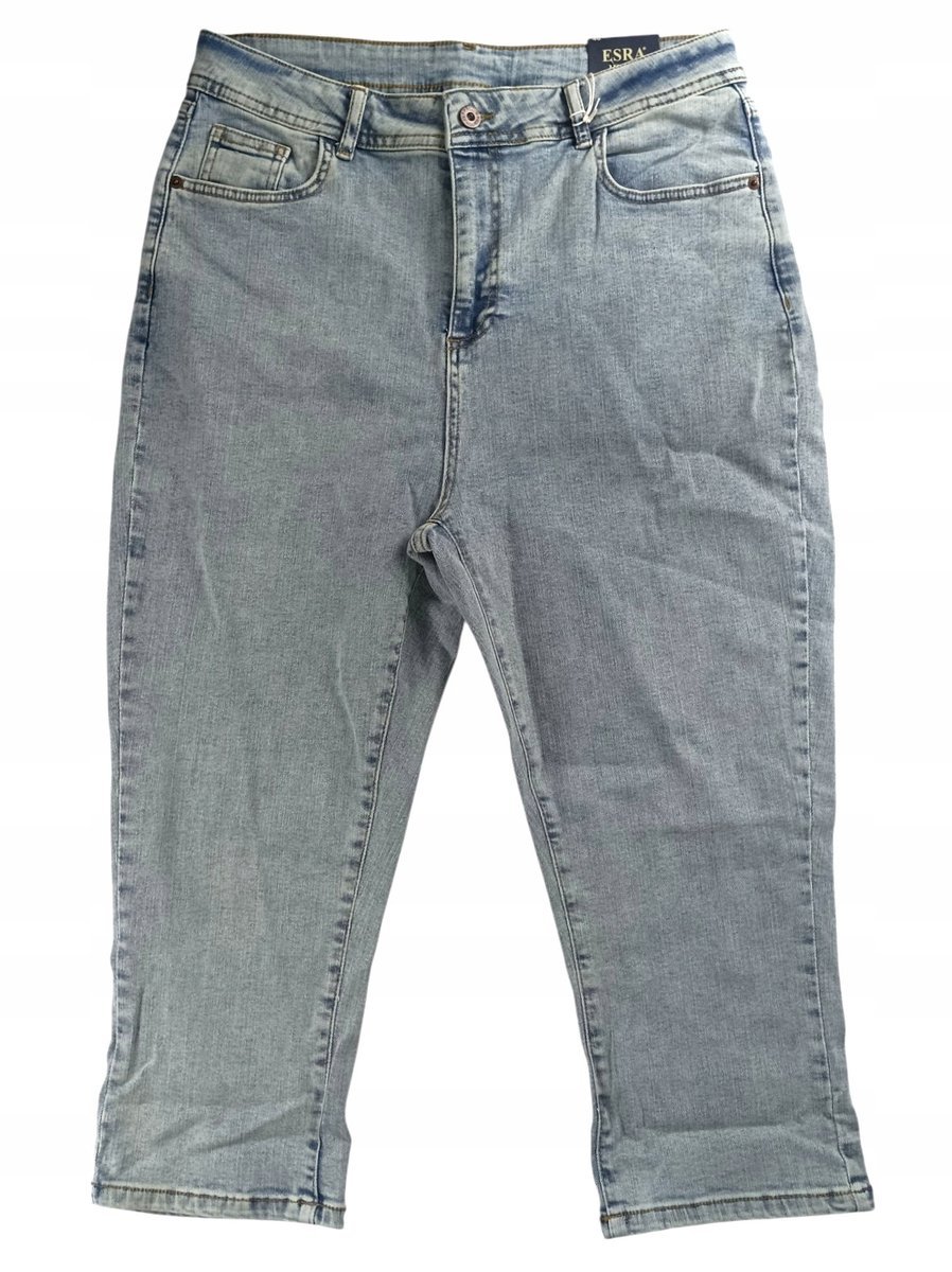 Spodnie jeansowe damskie za kolano ESRA JEANS rozmiar 46
