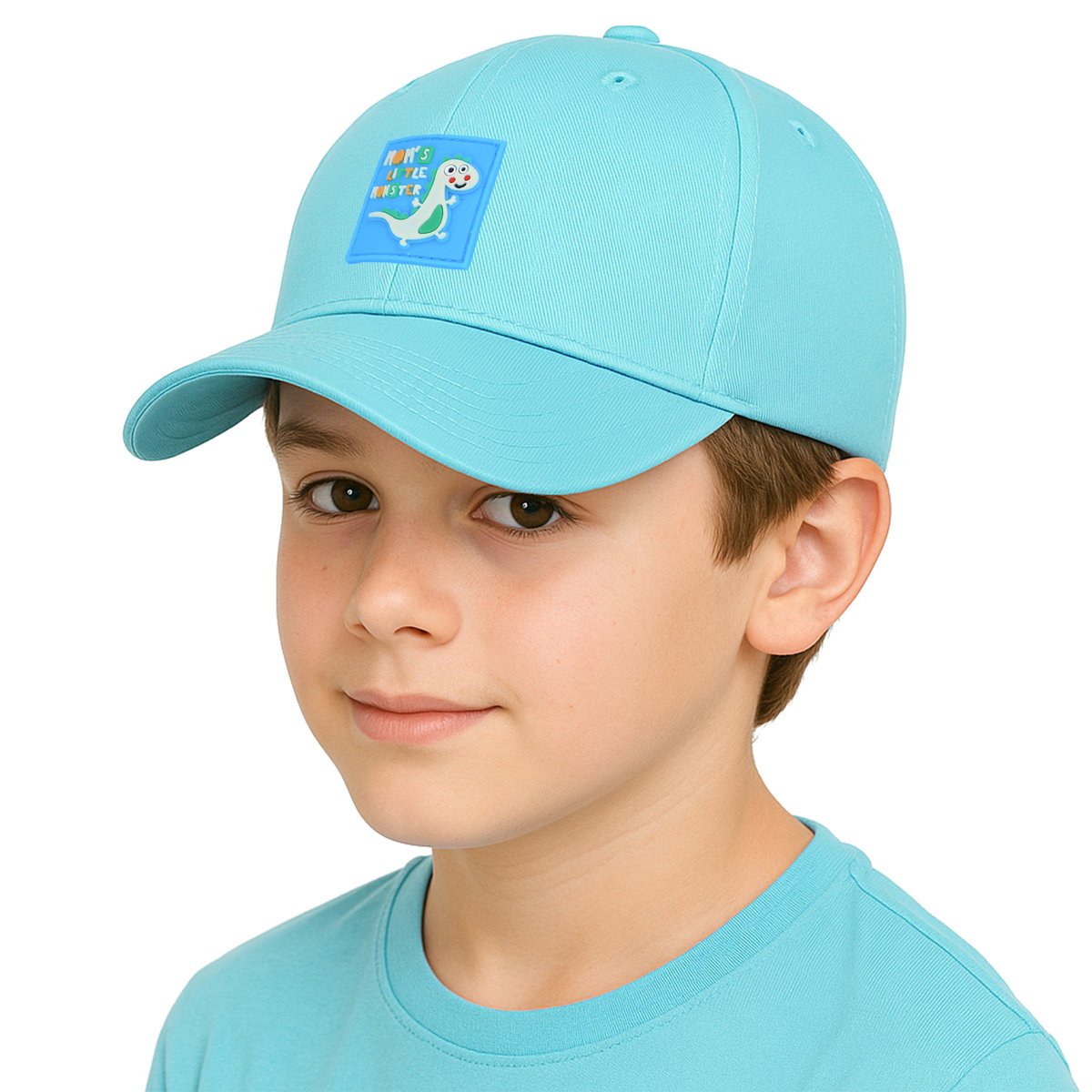 Czapka z daszkiem bejsbolówka dziecięca dzieci KIDS DINO BLUE