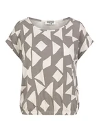 Koszulki i topy damskie - Sublevel Koszulka w kolorze szaro-białym - miniaturka - grafika 1