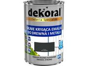 Emalie - Dekoral Emalia Ftalowa  Emakol Strong Czarny Pojemność 0,9 L - miniaturka - grafika 1