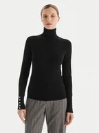 Swetry damskie - Fracomina Golf FR25WT7001K42101 Czarny Regular Fit - miniaturka - grafika 1