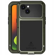 Etui i futerały do telefonów - LOVE MEI Etui Pancerne + szkło Powerful do iPhone 14 Plus zielone - miniaturka - grafika 1