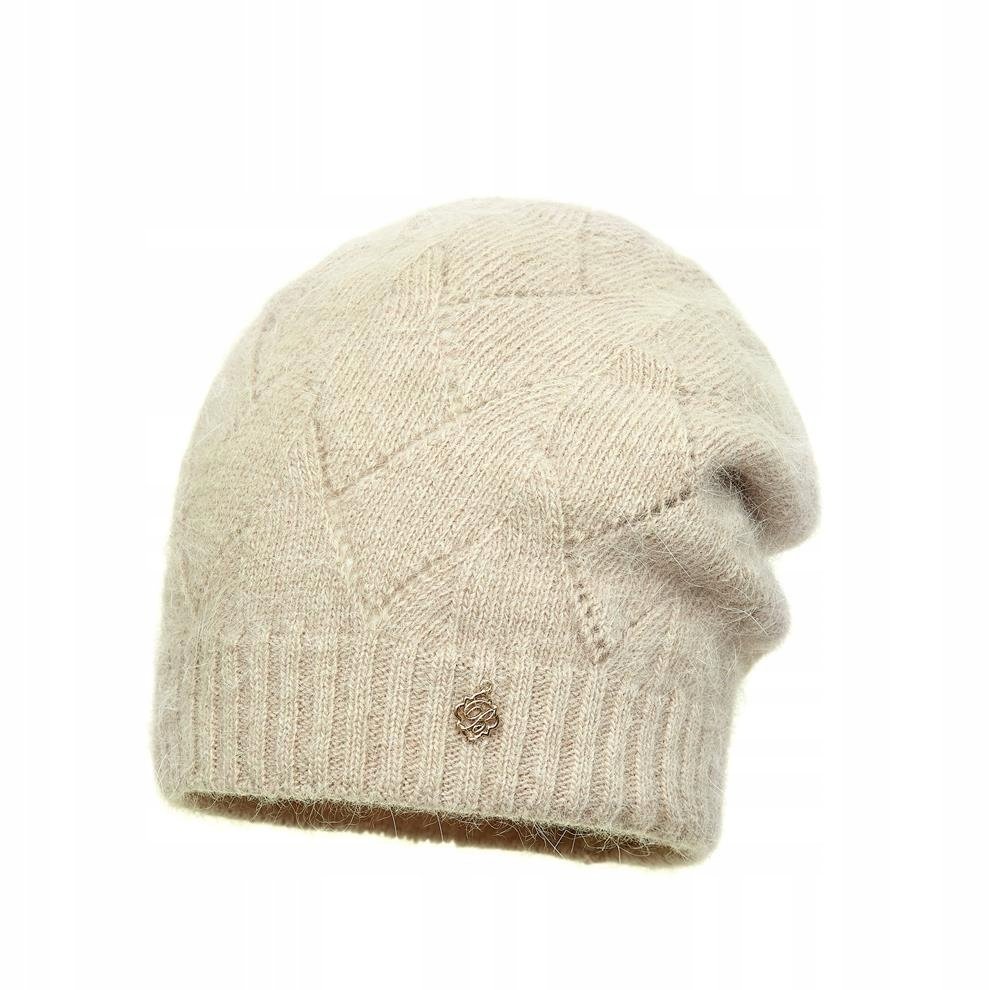 Czapka damska Rina Jasny beż