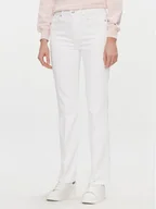 Spodnie damskie - Tommy Hilfiger Jeansy Bootcut WW0WW41304 Biały Regular Fit - miniaturka - grafika 1