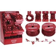 Ozdoby bożonarodzeniowe - Girlanda czerwona 5m mix - miniaturka - grafika 1