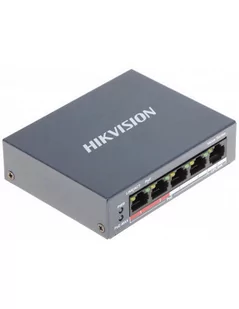 HIKVISION Switch 5-portowy 4xPoE DS-3E0105P-E/M(B) DS-3E0105P-E/M(B) - Switche - miniaturka - grafika 1