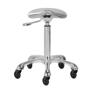 Gabbiano taboret Fine Silver Roll Speed - Krzesła i taborety kosmetyczne - miniaturka - grafika 2