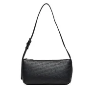 Torebki damskie - Torebka Tommy Jeans Tjw Must Aop Shoulder Bag AW0AW17867 Czarny - miniaturka - grafika 1