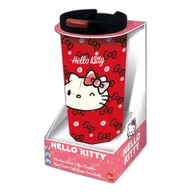 Figurki dla dzieci - Metalowy Kubek Podróżny Hello Kitty - Stainless Stee Sanrio - miniaturka - grafika 1