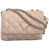 Torebki damskie - Torebka Listonoszka Giully Mini 2 Comp Cnvrtbl Flp HWQG87 48740 Light Beige (GU640-b) Guess - miniaturka - grafika 1